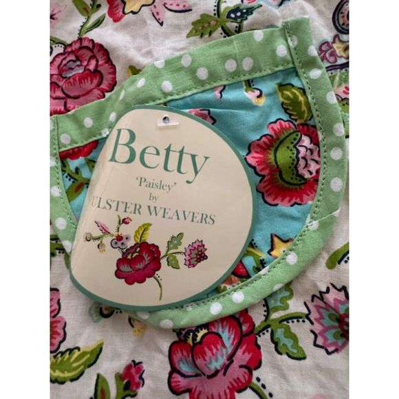 NWT Ulster Weavers Betty Paisley Cottage Core Apron. - Picture 4 of 5